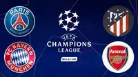 Semifinalis Liga Champions 2025/2026. (Bola.com/Benediktus Gerendo Pradigdo)
