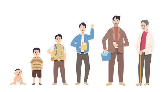 Ilustrasi proses menua