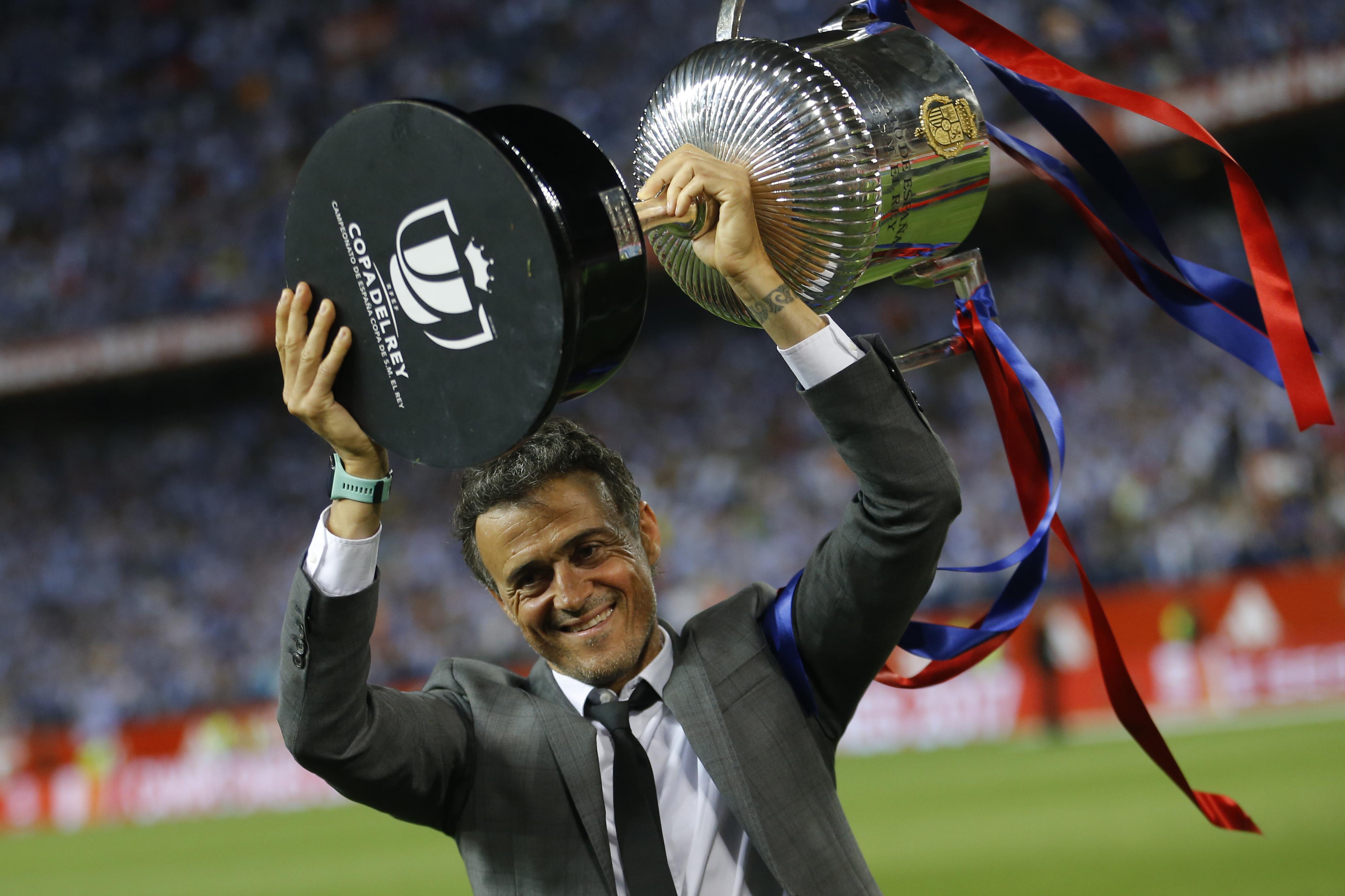 Mantan pelatih Barcelona Luis Enrique. (AP Photo)