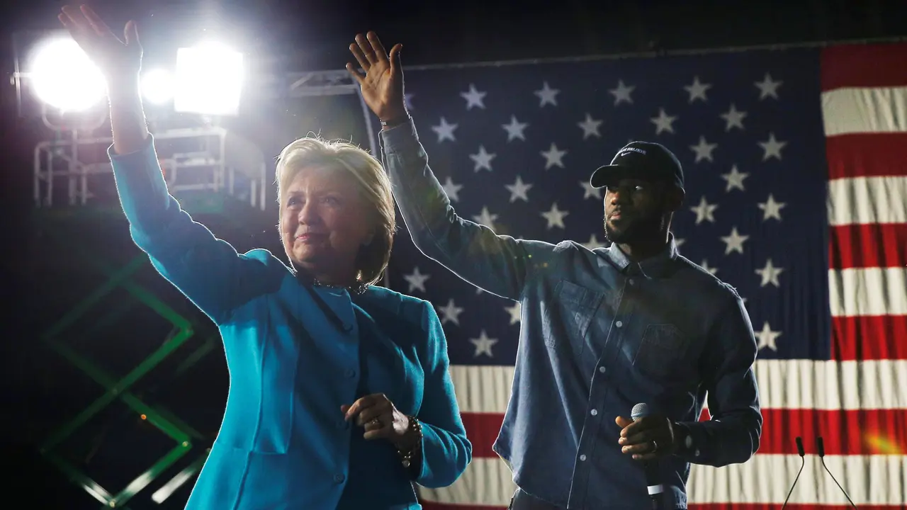 LeBron James dan Hillary Clinton