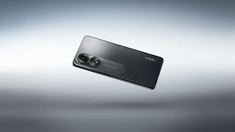 Oppo A58 varian warna Hitam Bersinar. (Oppo)