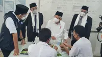 Ma'ruf Amin Tinjau PTM Terbatas di Pesantren Darunnajah, Jakarta