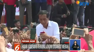 Usai bertatap muka dengan warga di Pontianak, Jokowi akan terbang menuju Kalimantan Selatan menghadiri kampanye akbar.