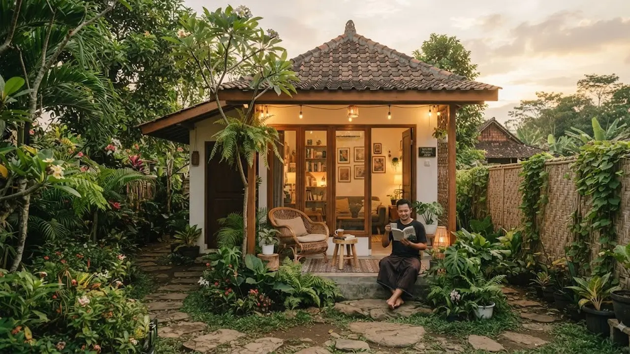 Desain rumah mungil untuk pekerja lajang introvert