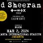 Poster Konser Ed Sheeran yaitu + - = ÷ x Tour 2024 [Mathematics Tour] (Doc.PK Entertaiment)