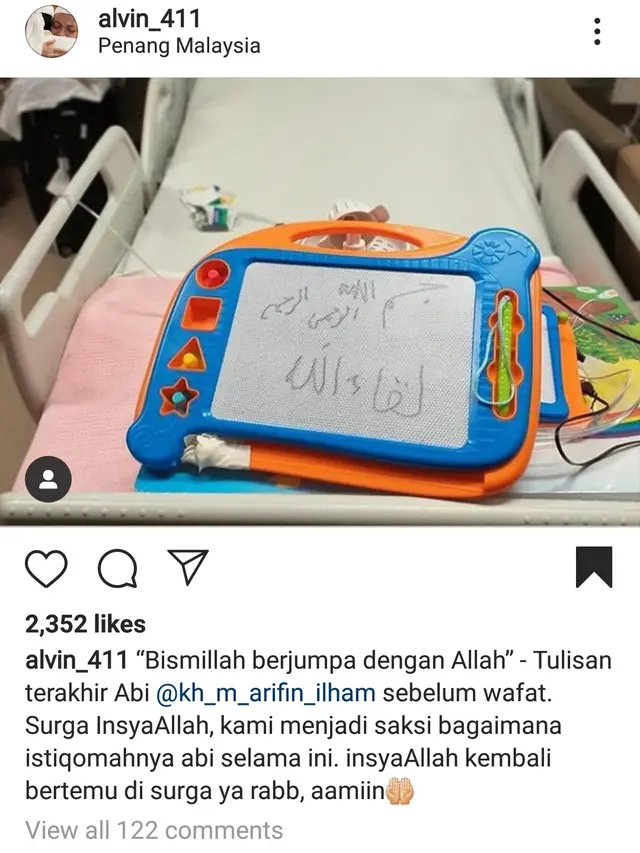 Tulisan Ustaz Arifin Ilham
