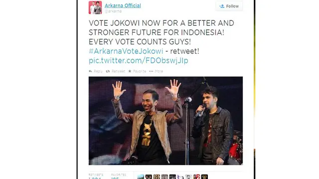 Pro Kontra Linimasa Terkait Dukungan Musisi Mancanegara Untuk Jokowi