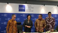 Ketua Komite Stabilitas Sistem Keuangan (KSSK) Sri Mulyani Indrawati, menyampaikan pada kuartal I-2023 kondisi keuangan Indonesia tetap terjaga