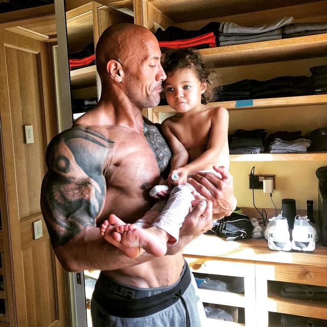 The Rock dan putrinya, Jasmine. (Instagram/ therock)
