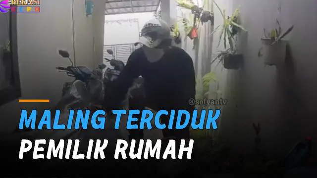 VIDEO: Hendak Mencuri, Pria Terekam CCTV dan Terciduk Pemilik Rumah