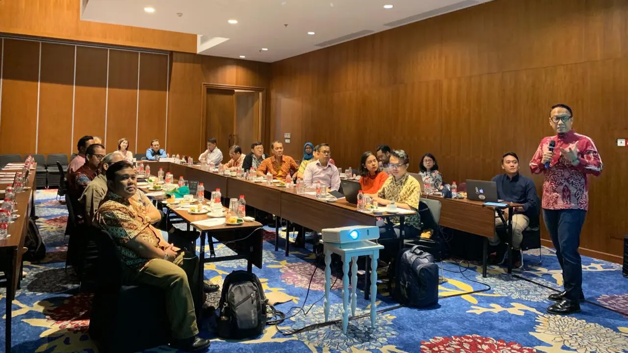 Ketua Pokja Industri Kreatif Irfan Wahid saat menjelaskan