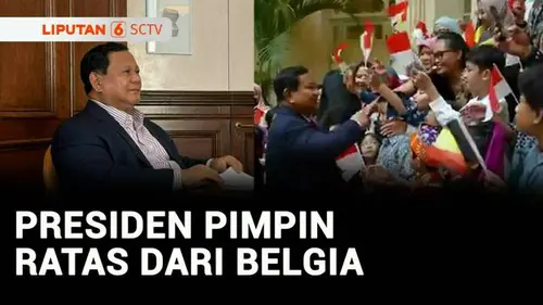  Tiba di Brussel Belgia, Prabowo Disambut Diaspora