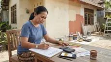 Cara Menghitung Kebutuhan Cat untuk Rumah (AI Generated)