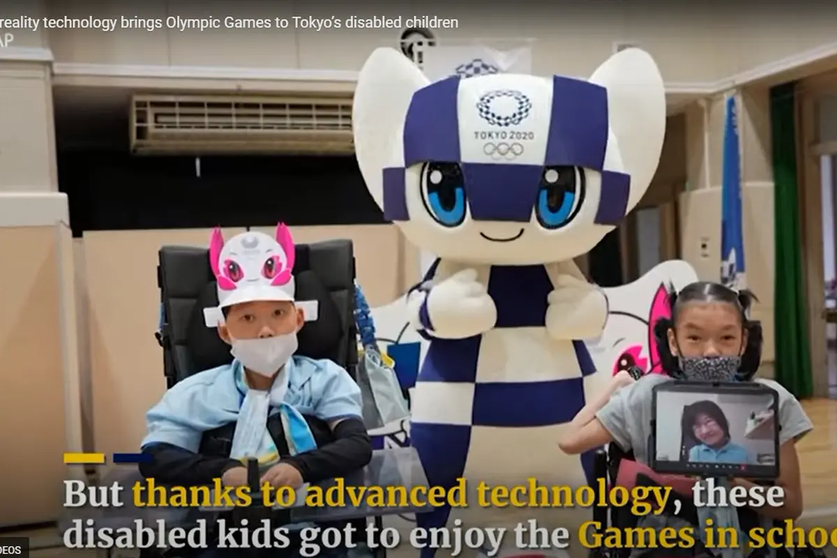 Anak-anak Penyandang Disabilitas menonton olimpiade Tokyo 2020