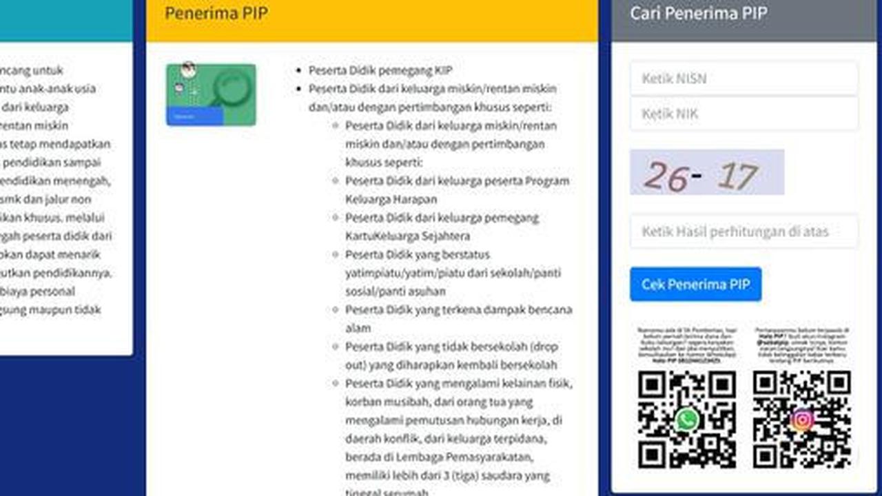 Cara Cek PIP 2026 untuk Pelajar dan Panduan Lengkap hingga Jadwal Pencairan