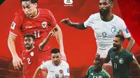 Kualifikasi Piala Dunia 2026 - Timnas Indonesia Vs Arab Saudi - Duel Pemain (Bola.com/Adreanus Titus)