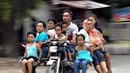 Satu keluarga besar bisa diangkut sama motor ini. (Source: Ist)