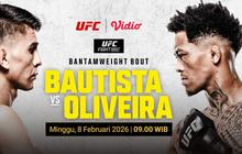 Live Streaming UFC Fight Night: Mario Bautista Tantang Vinicius Oliveira, Eksklusif di Vidio
