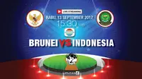 Banner Piala AFF U-18 Brunei vs Indonesia (Liputan6.com/Trie yas)