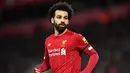 Mohamed Salah (16 gol) - Salah berada diposisi keempat top scorer Premier League musim ini dengan torehan 16 gol untuk Liverpool. (AFP/Paul Ellis)