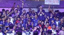 Jakarta LavAni Livin' Transmedia menjuarai Proliga 2026 usai membekuk Jakarta Bhayangkara Presisi. (Dok. PBVSI)