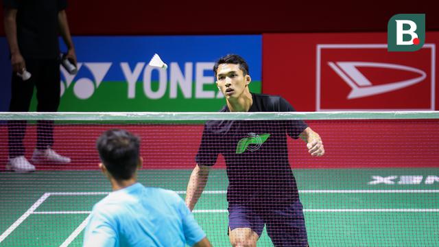 Foto: Jojo dan Ginting Geber Latihan Jelang Indonesia Masters 2023, Absennya Victor Axelsen Jadi Berkah