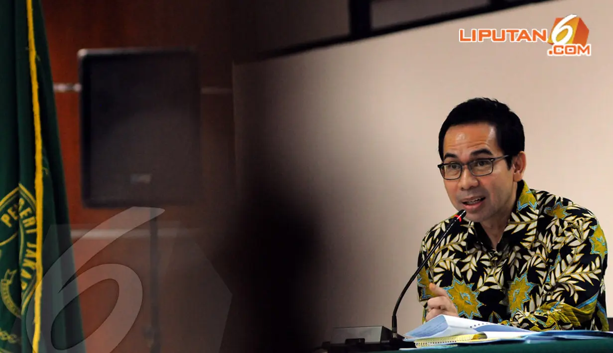  Sidang lanjutan kasus dugaan suap pengurusan sengeta Pilkada Lebak kembali digelar di Pengadilan Tipikor Jakarta, Kamis (10/4/2014) (Liputan6.com/Faisal R Syam).