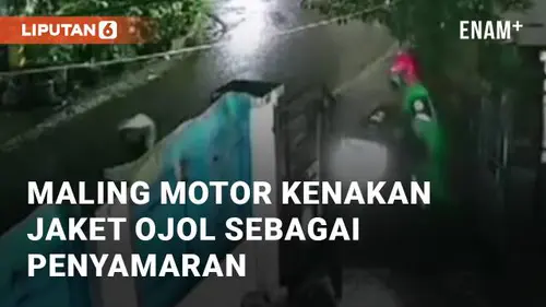 VIDEO: Viral Maling Motor di Yogyakarta Diduga Kenakan Jaket Ojol Sebagai Penyamaran