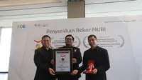 Dua sertifikasi dari MURI (Museum Rekor Dunia Indonesia) untuk KCG. (IST)