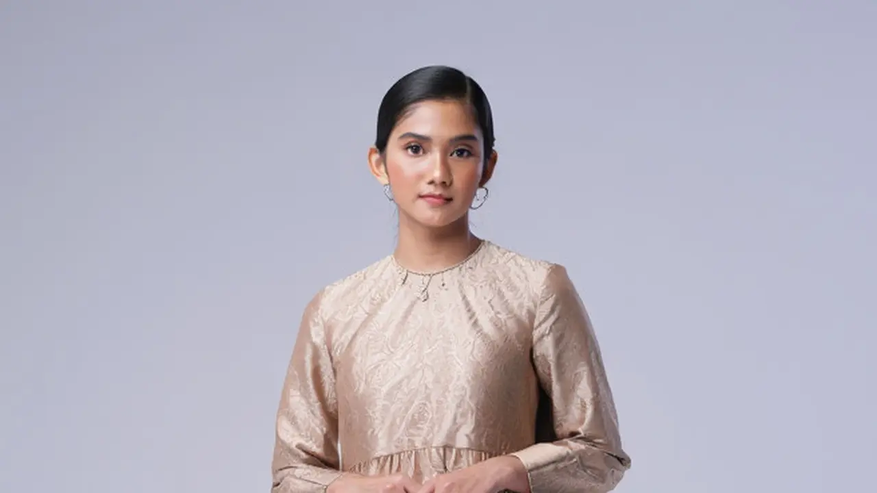 Model Gamis Brokat Selutut Non Hijab yang Sopan dan Elegan/Ilustrasi gambari oleh AI