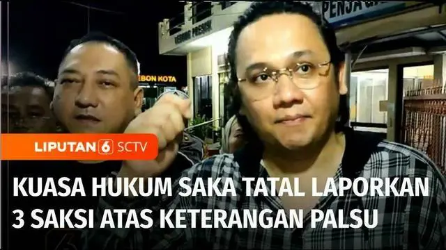 VIDEO: Kasus Vina dan Eky: Kuasa Hukum Saka Tatal Laporkan 3 Saksi atas Keterangan Palsu