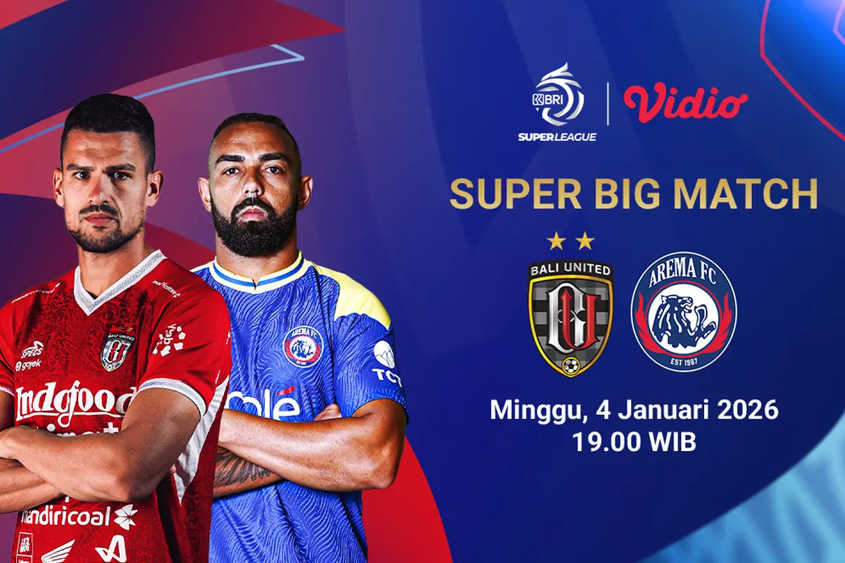 Saksikan Bali United vs Arema FC eksklusif di Vidio. (dok. vidio.com)