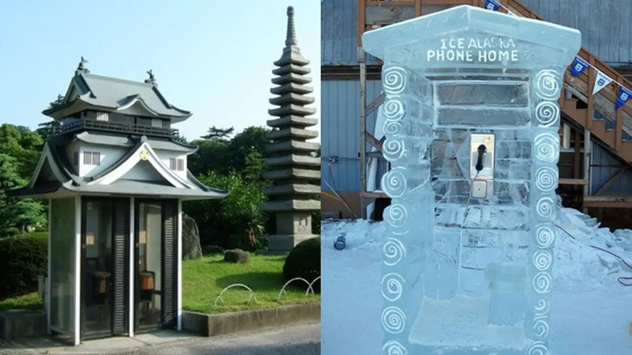 7 Bentuk Tempat Telepon Umum Unik, Ada yang di Dalam Pohon