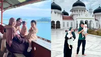 Potret keluarga Anisa Rahma liburan ke Aceh (sumber: Instagram/anisarahma_12)