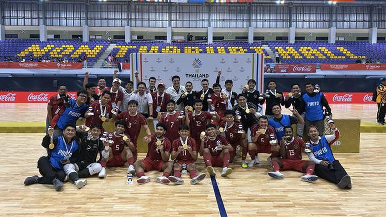 Champione! Timnas Futsal Rayakan Medali Emas SEA Games 2025 Bersama La Grande Indonesia