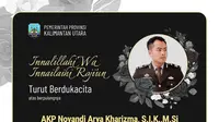 AKP Novandi Arya Kharizma menjadi salah satu korban tewas dalam kecelakaan tunggal yang terjadi pada Senin diri hari 7 Februari 2022 di kawasan Senen, Jakarta Pusat. (Instagram @kaltaraprov)
