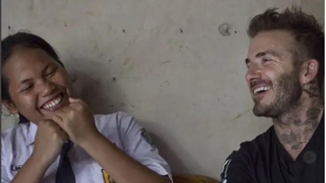 [Bintang] David Beckham dan Sripun