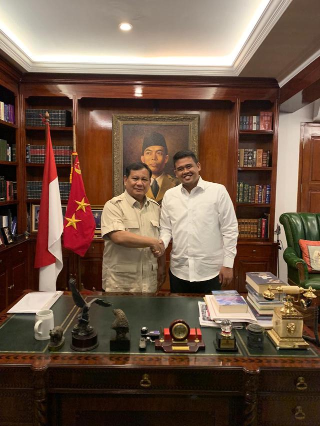 Bobby Nasution dan Prabowo Subianto