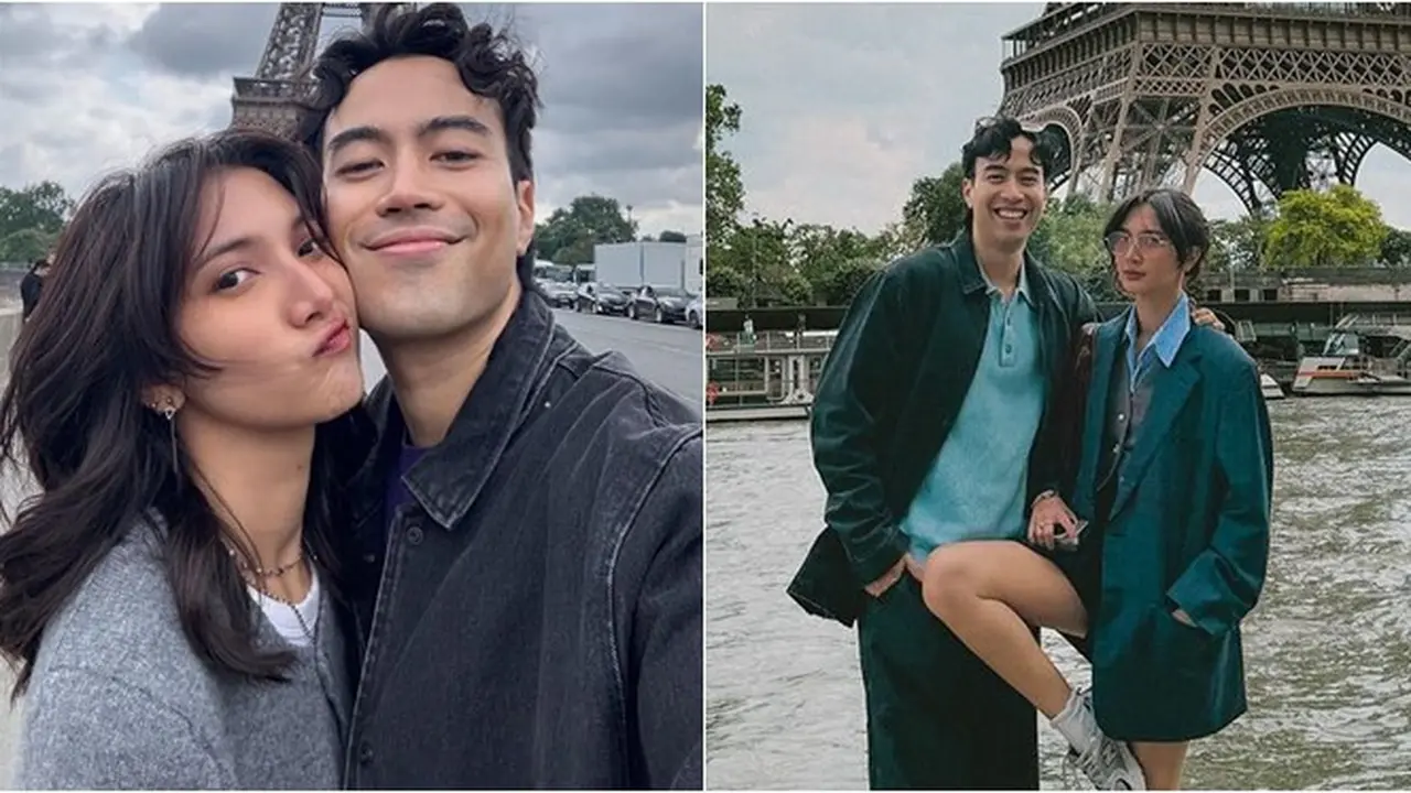 7 Potret Vidi Aldiano dan Sheila Dara Liburan di Paris, Romantis Banget