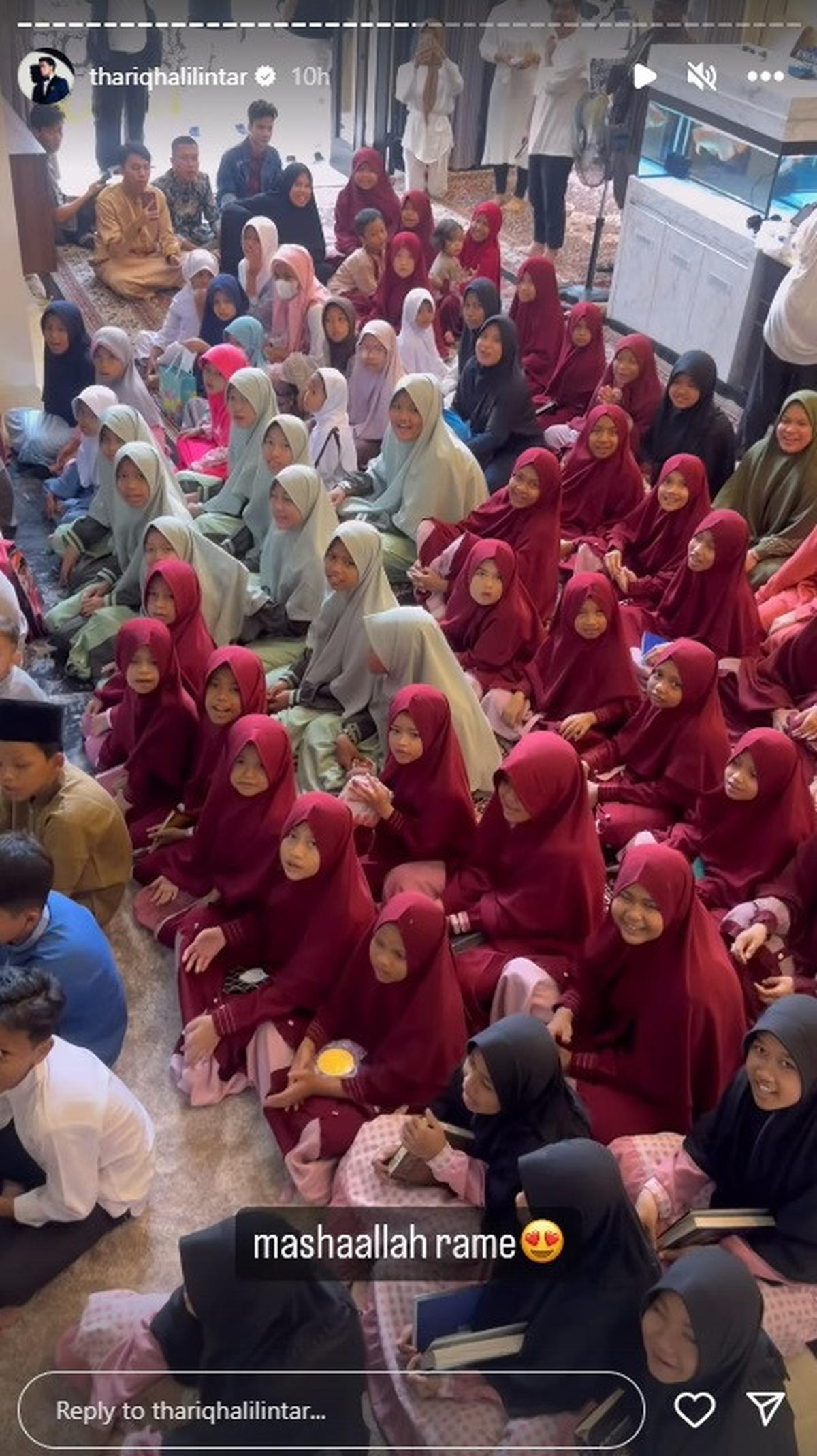 Thariq Membuat Pengajian dan Mengundang Anak Yatim