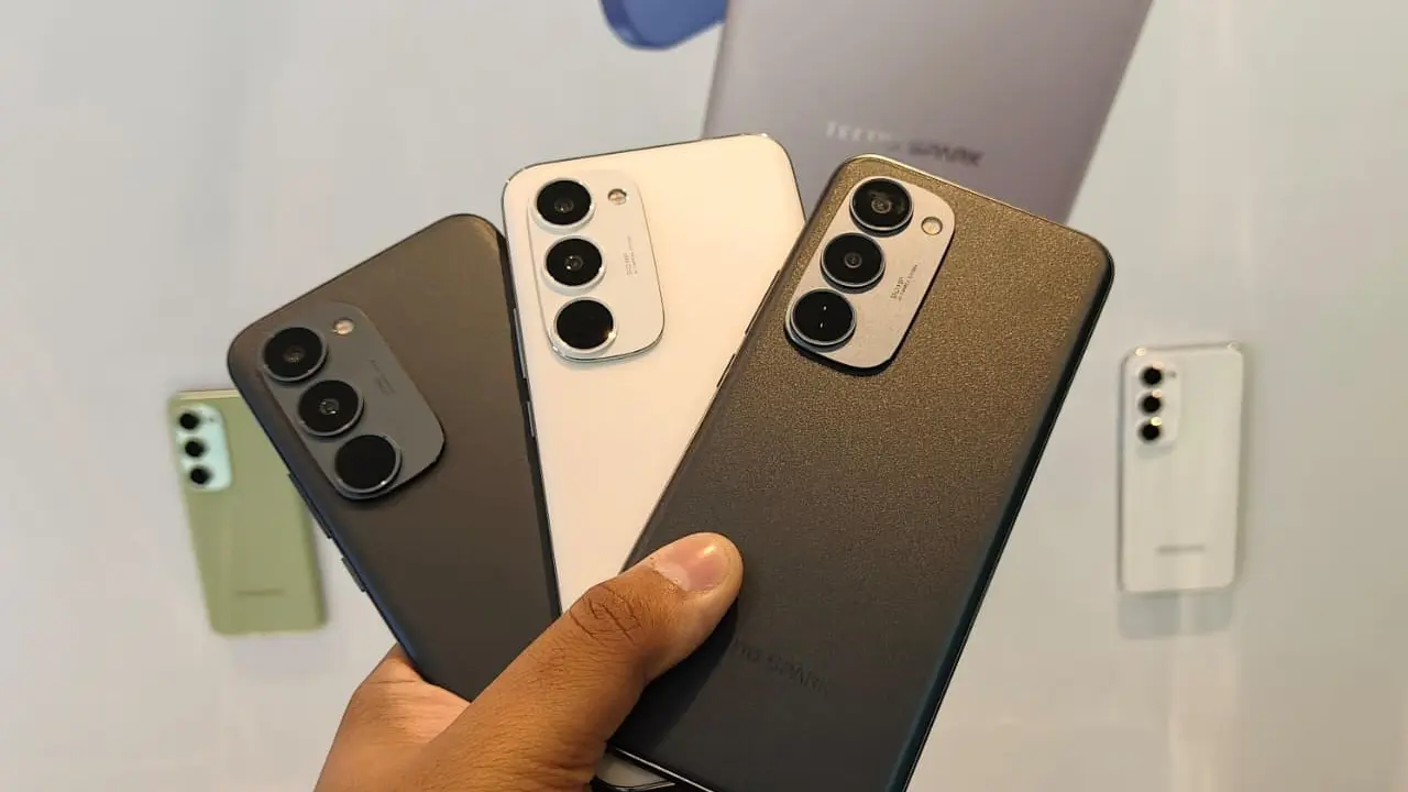 Tecno Spark 40 Pro series saat acara peluncuran di Jakarta.