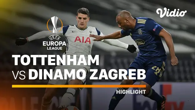 VIDEO: Highlights Liga Europa, Tottenham Hotspur Bungkam Dinamo Zagreb 2-0