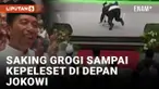 Kelewat Grogi, Ketua Umum Samawi Jatuh Saat akan Pidato di Depan Jokowi