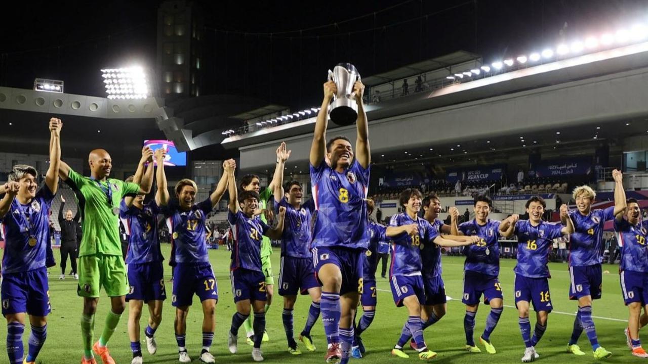 Timnas Jepang U-23 berhasil menjadi juara Piala Asia U-23 2024 setelah mengalahkan Timnas Uzbekistan U-23 dengan skor tipis 1-0. Foto: REUTERS / Ibraheem Al Omari<br>