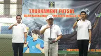 Kepala Kantor Wilayah Kemenkumham DKI Jakarta, Ibnu Chuldun saat membuka turnamen futsal antar UPT di di Lapangan Maestro Kemayoran, Jakarta Pusat. (Dok. Istimewa)