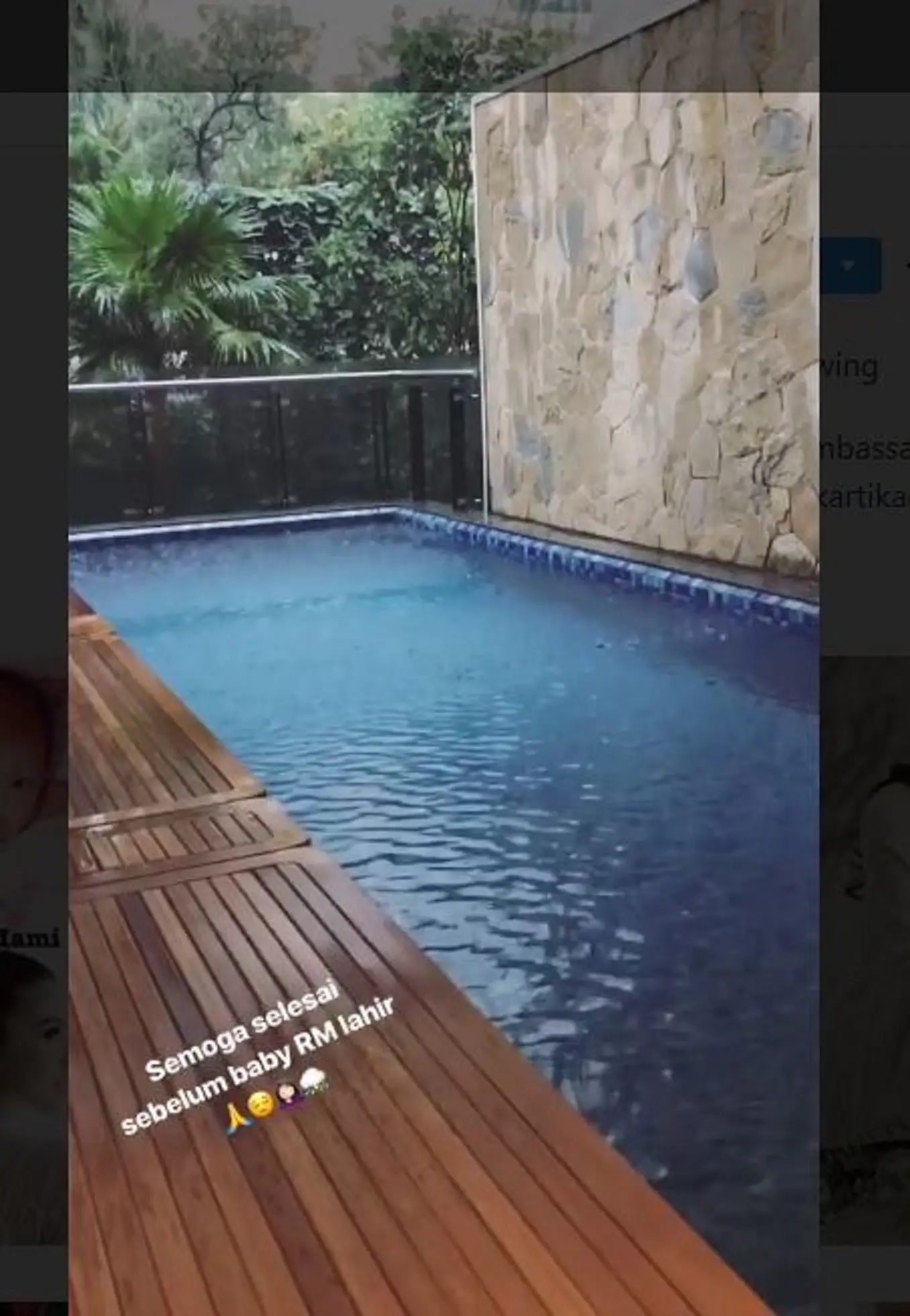 Sandra Dewi dan Harvey Moeis menyiapkan rumah empat lantai yang dilengkapi fasilitas kolam renang untuk bayinya yang berinisial RM (Instagram/@sandradewi88)