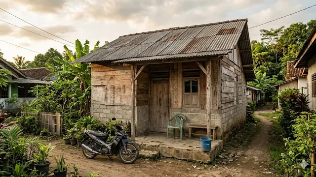 Desain Rumah Kampung Estetik Budget Rp30 Juta