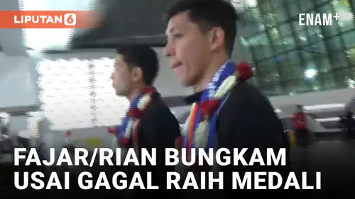 VIDEO: Tiba di Indonesia, Fajar/Rian Bungkam Usai Gagal Raih Medali di Olimpiade Paris 2024