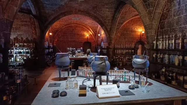 Di sudut bawah tanah yang gelap di kastil Hogwarts, ruang kelas untuk membuat racun dapat ditemukan.
