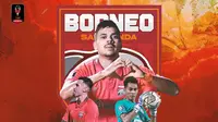 Borneo FC - Matheus Pato, Stefano Lilipaly, Angga Saputro (Bola.com/Adreanus Titus)